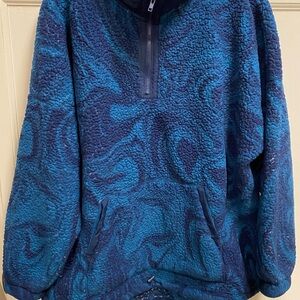 SO Blue and Navy Fleece Pullover